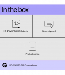 HP 45W USB-C Brick AC LC Power Adapter Notebook Charger / fits ProBook 430 440 450 G6 G7 G8 G9, EliteBook 830 840 850 G6 G7 G