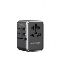 Vention 65W GaN Travel Adapter and Charger 2x USB-A 2x USB-C