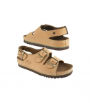 Comfortable Scholl AIR BAG BACK STRAP BRONZE sandals 39