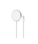 Laadija Puro Magnetic Wireless USB-C, MagSafe, 1m, valge