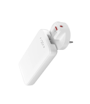 Fixed Slim Traveller 2xUSB-C Travel Charger with world adapters, GaN, 45W White