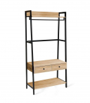 Esikuriiul LAVINIA 84x40xH169cm, saar/must