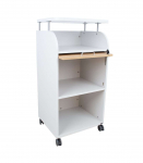 Mobiilne kapp ERGO 56x47xH113,5cm, hallikasvalge, m&ouml;&ouml;bliplaat