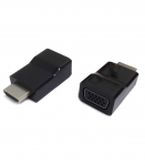 Gembird HDMI to VGA adapter, single port Black HDMI VGA