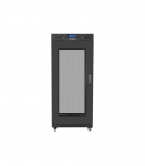 Lanberg Rack cabinet 19" free-standing 27U/600x800 (flat pack) with mesh door, LCD FF01-6827-23BL Black