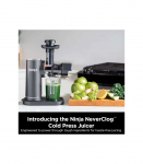 NINJA Cold Press Juicer Neverclog JC151EU Type Cold Press Juicer Gray 150 W Number of speeds 1