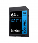 MEMORY SDXC 64GB UHS-I/LSD0800P064G-BNNNG LEXAR