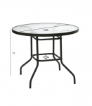 Laud DUBLIN D90xH71cm, tumepruun