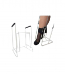 Instrument for putting on compression stockings and tights