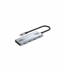 GEMBIRD 4-PORT USB-C 3.2 (GEN 2) TYPE-C HUB GREY