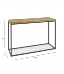 Abilaud INDUS 116x37xH77cm, tamm