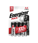 Alkaline batteries LR6/AA blister 4 pieces MAX
