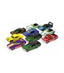 1:64 Scale Metal Toy Sports Car with Flame Designs