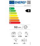 Whirlpool WRSB 7259 D EU Washing machine, B, Front loading, Washing capacity 7 kg, 1151 RPM, Depth 43,5 cm, White