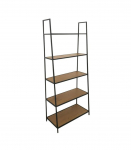 Seinariiul SEAFORD 77x36xH174,5cm, lamineeritud kattega m&ouml;&ouml;bliplaat, v&auml;rvus: tamm, raam: must metall