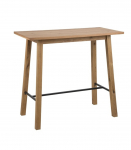 Baarilaud CHARA 117x58xH105cm, tamm, materjal: m&ouml;&ouml;bliplaat tammespooniga, viimistlus: &otilde;litatud, must metallist tugi