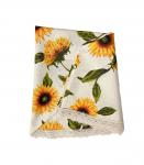 Laudlina LONETA NEW pitsiga, D170cm, p&auml;evalilled, 50% pol&uuml;ester, 50% puuvill, kangas 424