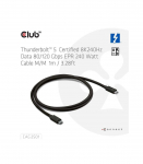 CABLE USB-C THUNDERBOLT 1M/M/M CAC-2501 CLUB3D