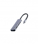 I/O HUB USB-C 3PORT+CR/UHB-CM-CRU3P1U2P2-01 GEMBIRD