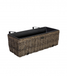 R&otilde;du lillekast WICKER 60x19xH18cm, tumepruun