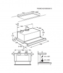 Electrolux LFP226S Built-in Telescopic Kitchen Hood Silver 330 m3/h
