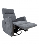 Tugitool EDDY kiikuv ja p&ouml;&ouml;rlev manuaalne recliner 76x96xH103cm, hall