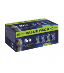 BRIT Premium by Nature Value pack Adult Box - wet cat food - 40x100g