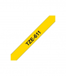 Brother TZe-611 Laminated Tape Black on Yellow TZe 8 m 6 cm