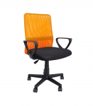 T&ouml;&ouml;tool BELINDA, 59x56xH86,5-98,5cm, must/oran˛, pol&uuml;esterkangas, plastik