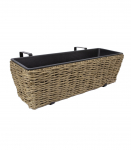 R&otilde;du lillekast WICKER 60x19xH18cm, beež