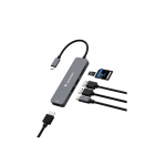 Verbatim 32156 USB-C Essentials Multiport Hub, HDMI 2160p, USB-C PD, USB-A 3.2 Gen 1, SD & microSD