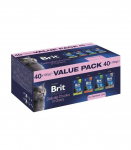 BRIT Premium by Nature Value pack Sterilised Box - wet cat food - 40x100g