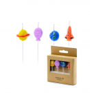 PartyDeco tordik&uuml;&uuml;nal "Kosmos", 4 tk
