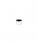 Diivanilaud SABINE must marmor/kuld 80cm