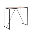 Baarilaud SEAFORD 120x60xH105cm, lauaplaat: lamineeritud kattega m&ouml;&ouml;bliplaat, v&auml;rvus: tamm, raam: must metall