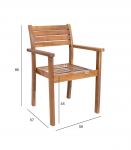 Tool FORTUNA 59x57xH86cm, akaatsia