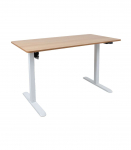 T&ouml;&ouml;laud ERGO LIGHT 1-mootoriga 120x60xH73-118cm, tamm/valge