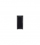 Lanberg Rack cabinet 19" free-standing 27U/800x1200 (flat pack) with glass door, LCD FF01-8227-12BL Black