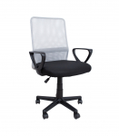 T&ouml;&ouml;tool BELINDA, 59x56xH86,5-98,5cm, must/hall, pol&uuml;esterkangas, plastik