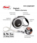 Flexi New COMFORT 8 m Black, Grey Dog Retractable lead