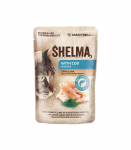 SHELMA with salmon, cod, chicken and beef in sauce - wet cat food - 12x85g