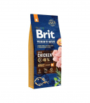 BRIT Premium by Nature Medium Chicken - dry dog food - 15 kg