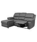 Nurgadiivan BERIT VN manuaalne recliner 214x160/95xH98cm, tumehall