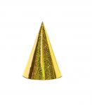 PartyDeco peom&uuml;ts kuldne, holograafiline, 6 tk