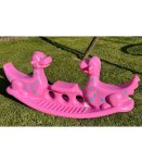 WOOPIE Dino Multi-Person Rocker Balance Swing Pink