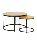 Diivanilaud HEDVIG 2tk komplektis, saar/must