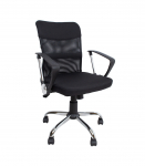 T&ouml;&ouml;tool DARIUS, 57x57xH93-103cm, must, pol&uuml;esterkangas, metall