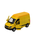 Delivery Car 1:32 Lights Sounds Red Black Yellow White