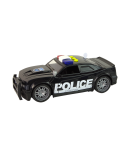 Car Police 1:14 Lights Sounds Black