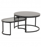 Diivanilauad 2tk SPIRO D70xH42cm, 70x40xH33cm, must